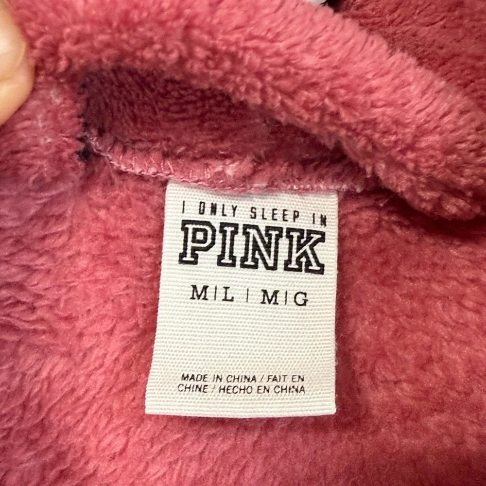 PINK Victoria's Secret Pink and Black Polka Dot Robe - Picture 2 of 6